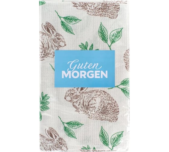 Изображение товара Набор полотенец Guten Morgen вафельное полотно, Ушастик 45x60 см 6 шт НПВ-Ушк-45-60-6