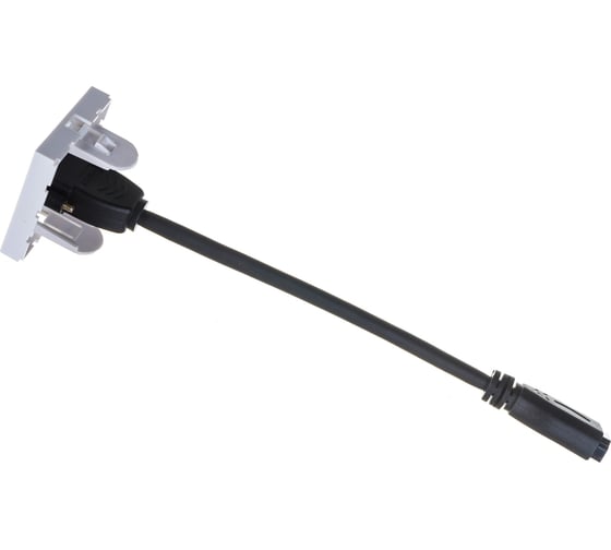 Изображение товара Вставка LANMASTER Mosaic 45x45 с адаптером HDMI , мама-мама, белая LAN-SIP-23HDMI-WH