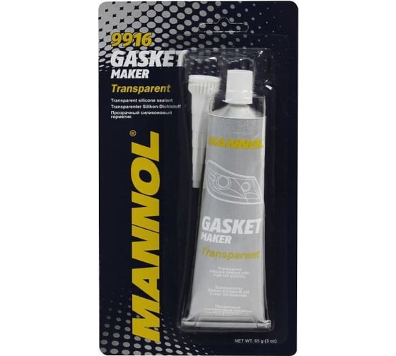 Изображение товара Силиконовый герметик MANNOL прозрачный , -40С-+200С, Silicone-Gasket transparent 2410