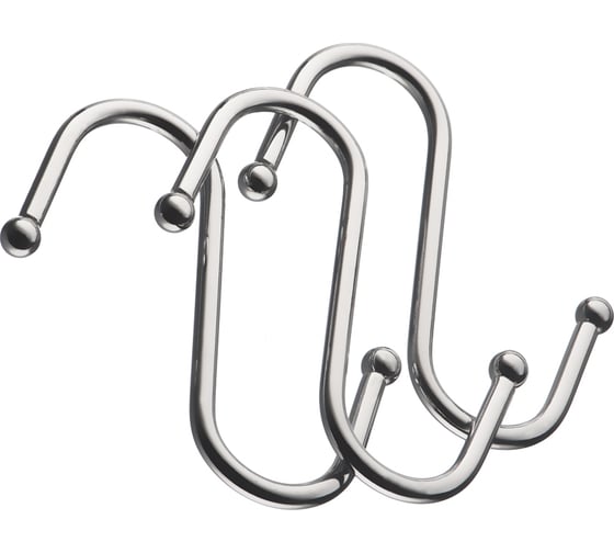 Изображение товара Комплект крючков больших из 3 шт lemax, хром LE 311B