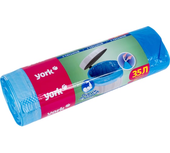 Изображение товара Мешок с тесьмой для мусора (20 шт; 35 л; 21 мкм) 902190