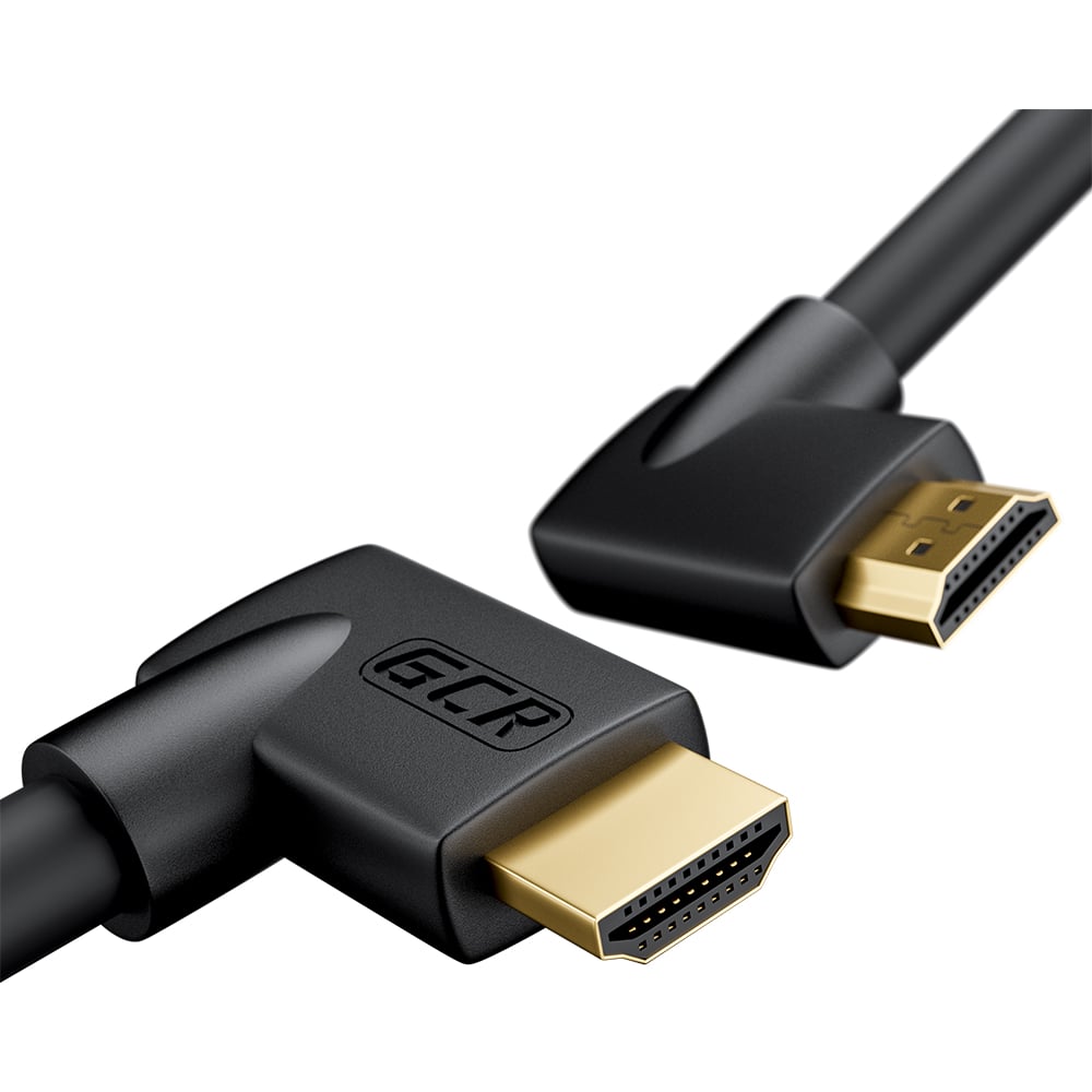 фото Кабель hdmi 2.0 gcr 1.0m m правый угол /m правый угол, черный viv52i312