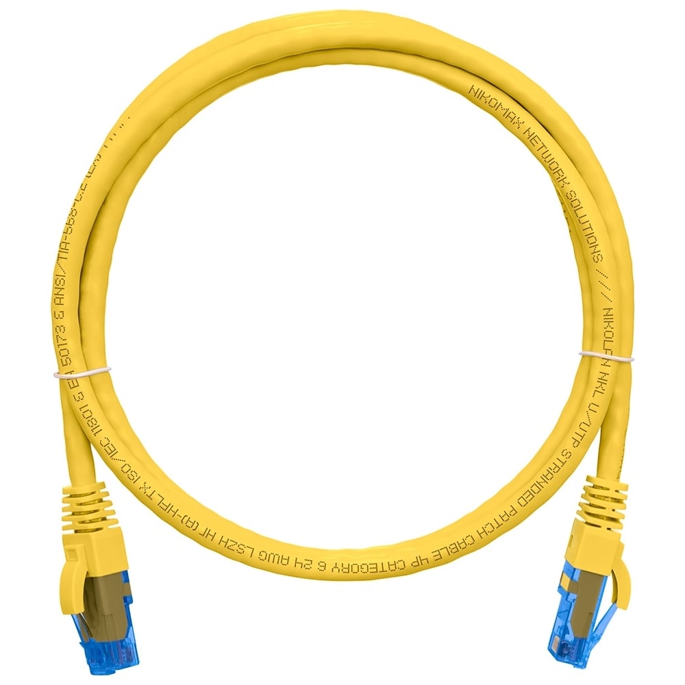 Патч-корды RJ45-RJ45  Все инструменты Шнур NIKOMAX NMC-PC4UE55B-005-C-YL