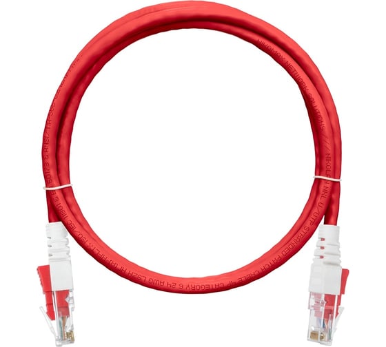 Изображение товара Шнур NIKOMAX, U/UTP 4 пары, категория 6, 7х0,205 мм, красный, 3м NMC-PC4UE55B-030-C-RD