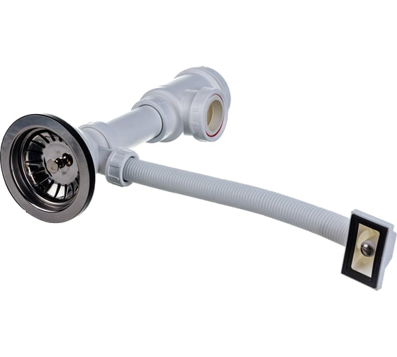 Изображение товара Сифон для мойки Alcadrain A447 - DN50/40 с нержавеющей решеткой 00034402