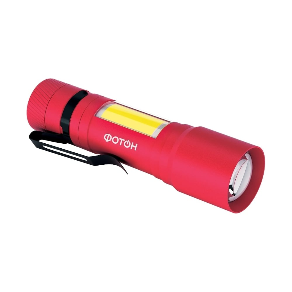 фото Туристический светодиодный фонарь фотон ms-600, 1w+1w, 1хlr6 в комплекте, красный 23838