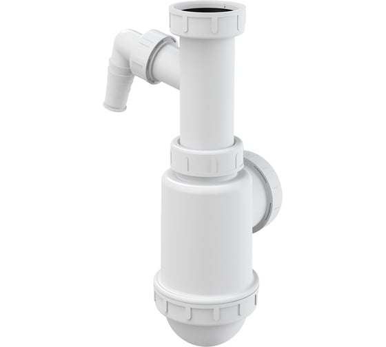 Изображение товара Сифон для мойки Alcadrain A443P-DN50/40 с накидной гайкой 6/4" и штуцером 00051235