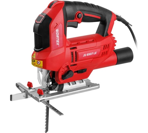 Изображение товара Электрический лобзик WORTEX JS 6507 LE в коробке, 650 Вт, 500-3000 ход/мин, пропил до 65 мм 1333579