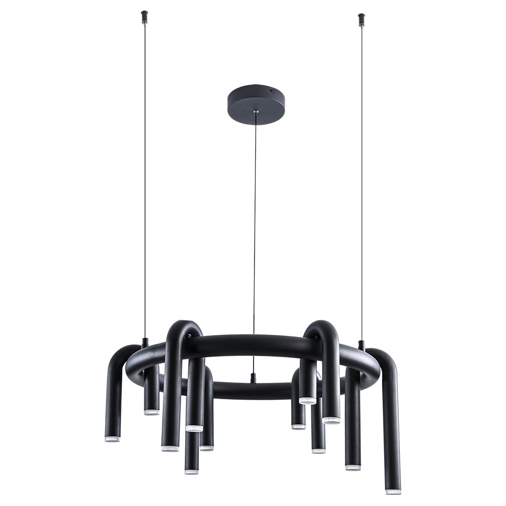 Изображение товара Подвесная светодиодная люстра ARTE LAMP WARHOL A3258LM-30BK 60 см черный