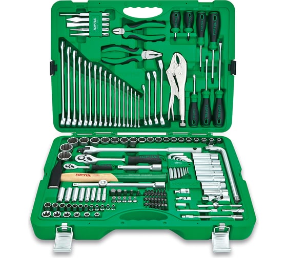Изображение товара Набор инструментов в чемодане TOPTUL 1/4DR и 1/2DR, 150 предметов GCAI150R1