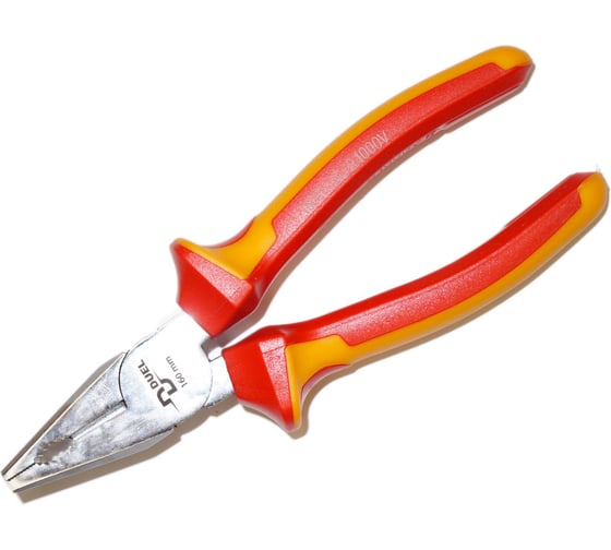 Изображение товара Диэлектрические плоскогубцы комбинированные DUEL 1000V 160мм DE10-18-0160