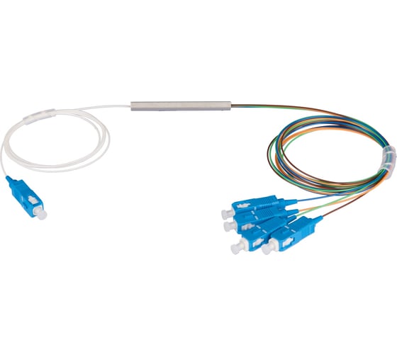 Изображение товара Планарный сплиттер NIKOMAX, 1x4, одномодовый, G.657.A1, SC/UPC, 0.9 мм NMF-SPP1X4A1-SCU-M