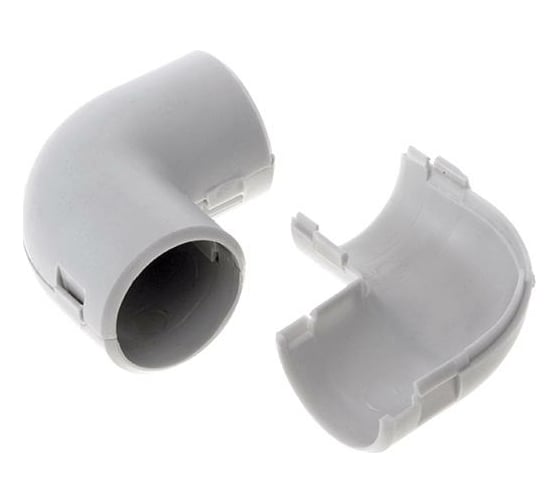 Изображение товара Угловой разборный соединитель Промрукав, д20 безгалогенный HF атмосферостойкий серый 50 шт PR13.0361