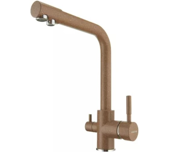 Изображение товара Смеситель для кухни AQUATON РУАН с переключателем на фильтр, терракотовый 00053079