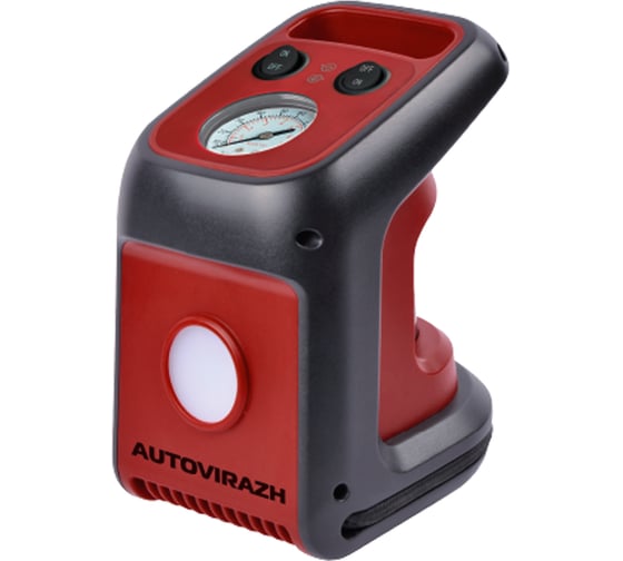 Изображение товара Вертикальный компрессор AUTOVIRAZH 45 л/мин с фонарем, доп шланг с быстросъемом AV-010450