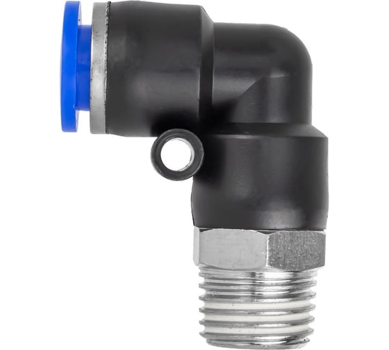 Изображение товара Фитинг угловой для пластиковых трубок 8 мм с наружной резьбой 1/4 Forsage F-SPL08-02(59402)