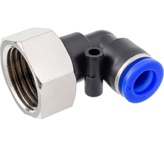 Изображение товара Фитинг угловой для пластиковых трубок 8 мм с внутренней резьбой 1/2 Forsage F-SPLF08-04(59412)