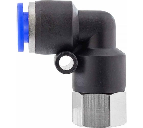 Изображение товара Фитинг угловой для пластиковых трубок 6 мм с внутренней резьбой 1/8 Forsage F-SPLF06-01(59409)