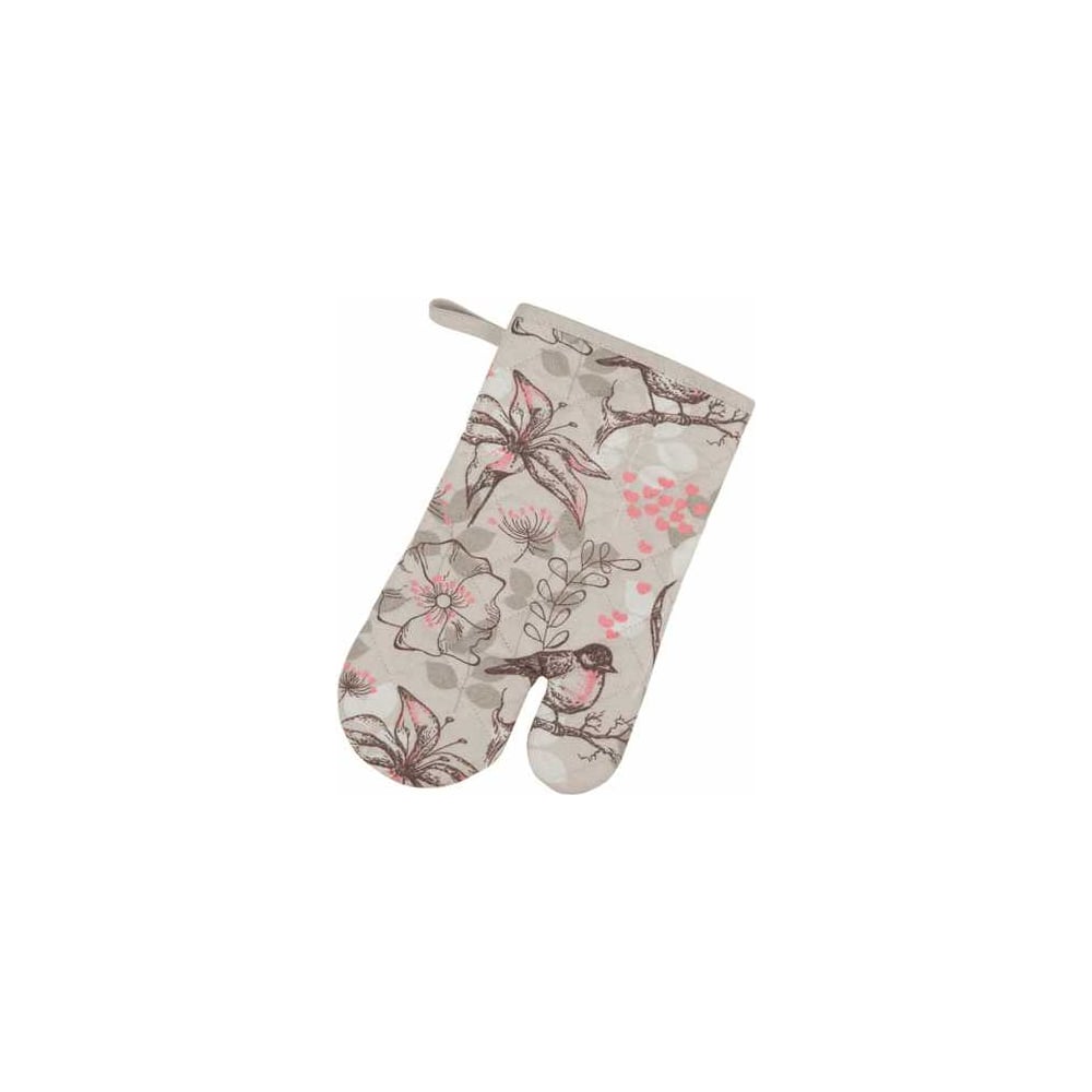 Изображение товара Варежка-прихватка Guten Morgen Рогожка 18x30 см бежевый для защиты рук