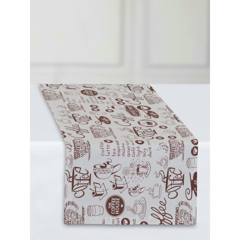 Изображение товара Дорожка столовая Guten Morgen рогожка кофейная 40x140 см набор