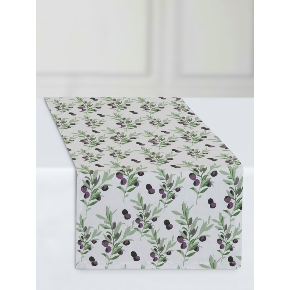 Изображение товара Дорожка столовая Guten Morgen рогожка, Маслины 40x140 см