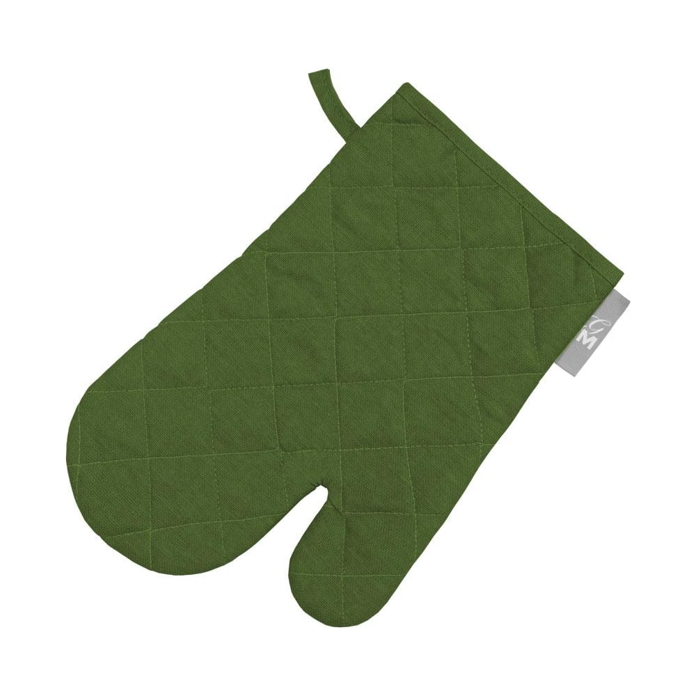 Изображение товара Варежка-прихватка Guten Morgen Рогожка зеленая 18x30 см кухня аксессуар