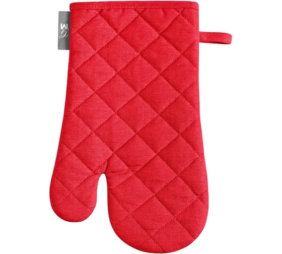 Изображение товара Варежка-прихватка Guten Morgen Рогожка, Цвет: Красный (18x30 см) ВП-Кр-18-30