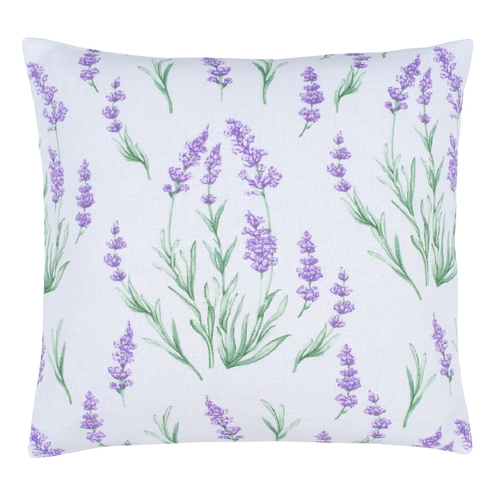 Изображение товара Декоративная наволочка Guten Morgen 40х40 см рогожка с молнией Лаванда