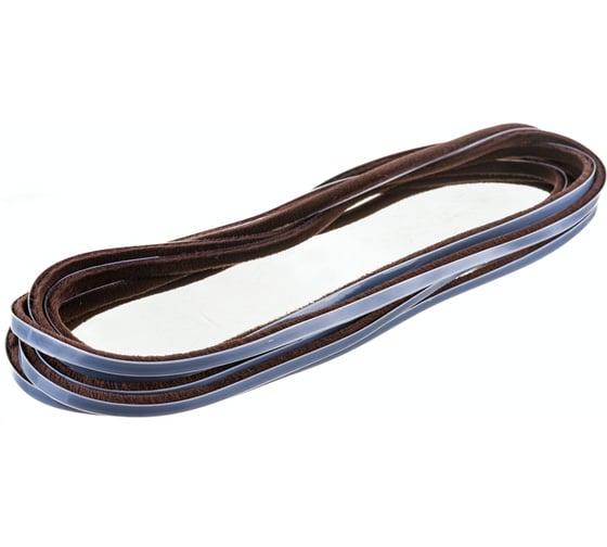 Изображение товара Щеточный уплотнитель Mebax 7х6 коричневый, в пакете, 6 м 00-00001428