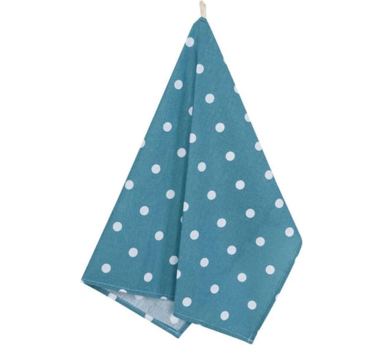 Изображение товара Полотенце Guten Morgen Рогожка, Горох голубой, наб. (45x60 см ) Пр-Ггол-45-60