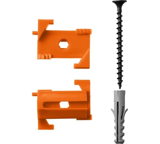 Изображение товара Набор ЗУБР Винт-Н25 СКШМ в комплекте с дюбелем и саморезом, 25 шт 30955-Н25