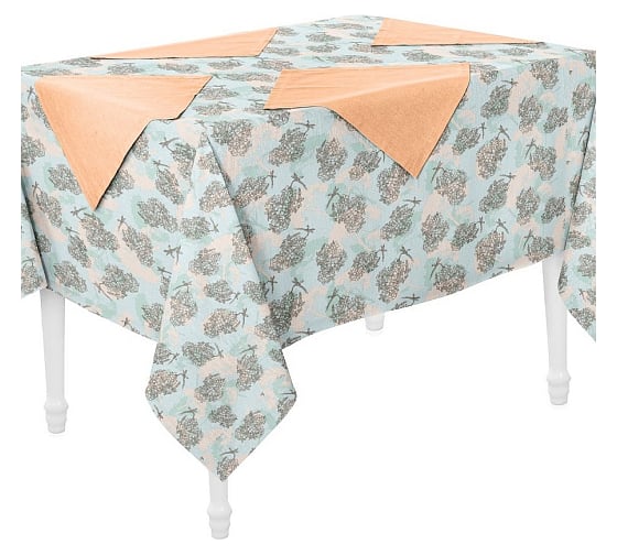 Изображение товара Набор кухонный Guten Morgen Рогожка, Marshmallow, Скатерть+салфетки (140x180 см, 40x40 см (4 шт.)) НКМШЛ-140-180-40-40-4