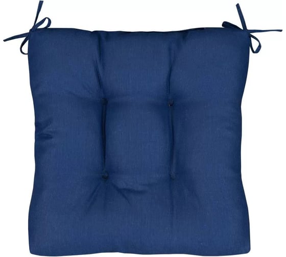 Изображение товара Набор высоких подушек на стул Guten Morgen рогожка, Синий, 40x40 см, 2 шт. НабПСин-40-40-2