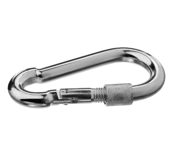 Изображение товара Карабин с предохранительной гайкой ЗУБР DIN 5299D, 5 мм, 1 шт 304556-05