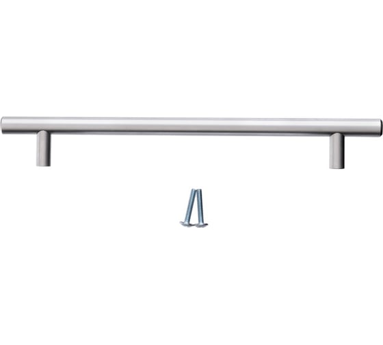 Изображение товара Ручка-рейлинг Mebax d=12 мм, 384/464 мм матовый хром 00-00000312