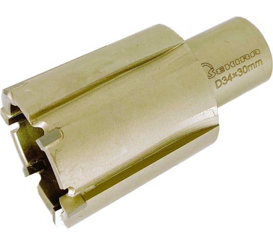 Изображение товара Сверло корончатое (34х30 мм; Weldon 19; тв/спл.зуб. ВК8) Sekira 00000026522