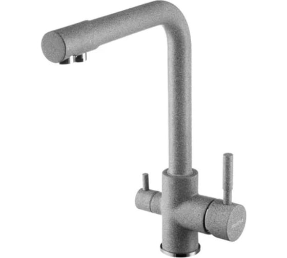 Изображение товара Смеситель для кухни AQUATON РУАН с переключателем на фильтр, серый 00053075