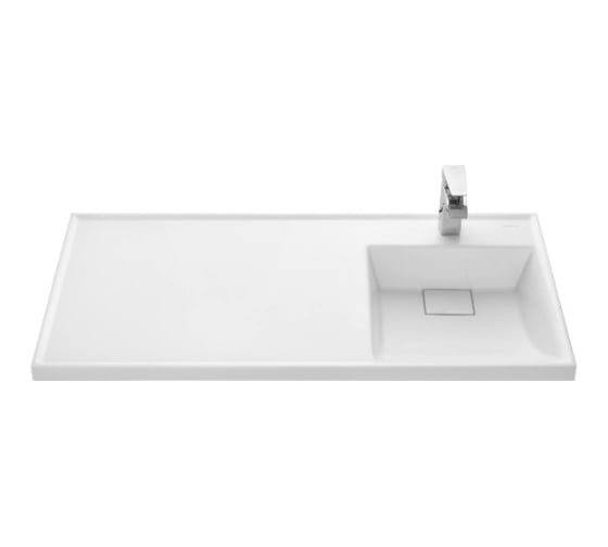Изображение товара Лондри AQUATON 120 Раковина белая ПРАВАЯ 00056762 1A72243KLH010