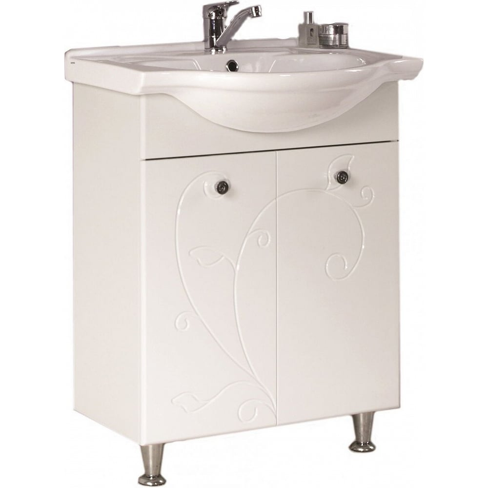 Изображение товара Тумба AQUATON ЛИАНА 60 с двумя створками, системой хранения и доводчиком