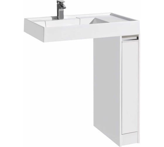 Изображение товара Тумба под с/машинку AQUATON Лондри 80 20 Раковина Рейн 80 белая 00056753 1A236101LH010