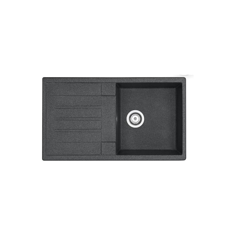 Кухонная Мойка AQUATON Верона Одинар.с Крыл. Графит аналог черн NEW 00040604 1A710032VR210