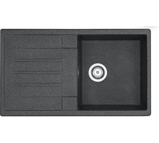 Изображение товара Кухонная Мойка AQUATON Верона Одинар.с Крыл. Графит аналог черн NEW 00040604 1A710032VR210