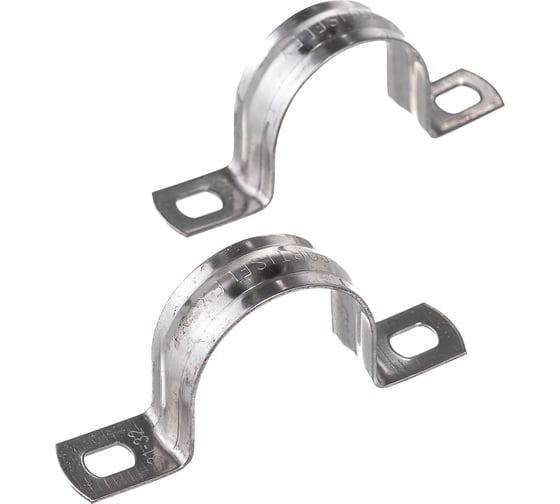 Изображение товара Металлическая двухлапковая скоба FORTISFLEX СМД INOX 31-32 мм 80138