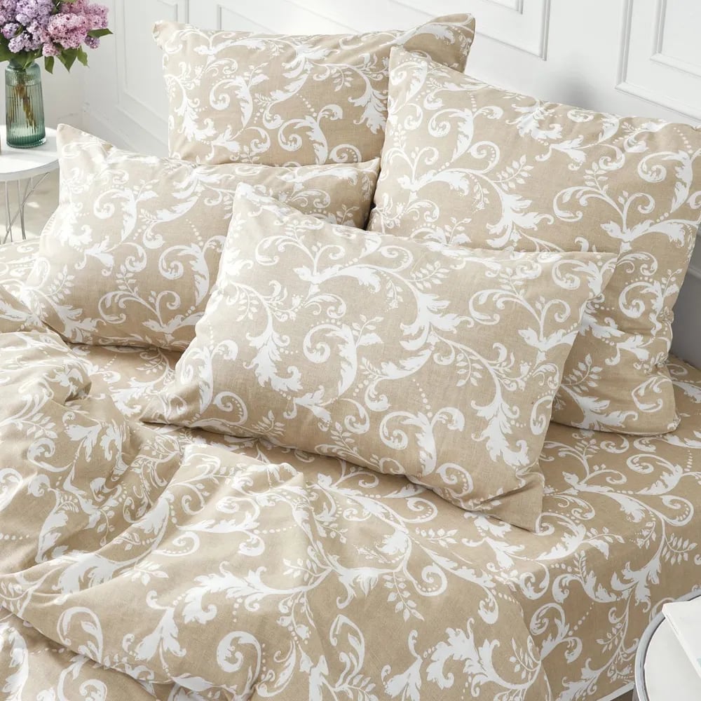 Изображение товара Набор наволочек Guten Morgen бязь 70x70 см 2 шт стиль узор бежевый белый