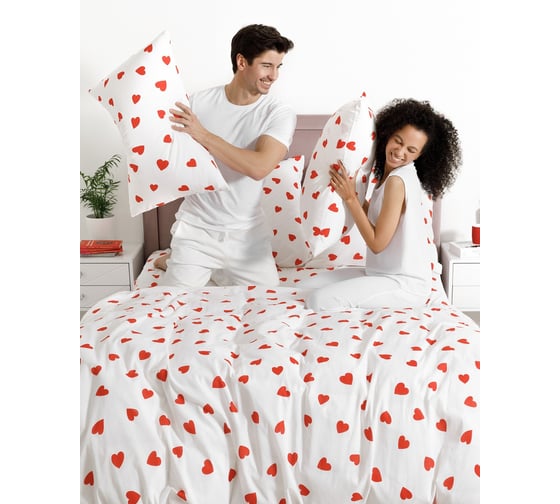 Изображение товара Набор наволочек Guten Morgen бязь, рис. 1162, lovely 70x70 см, 2 шт. ННБн-1162-70-70-2