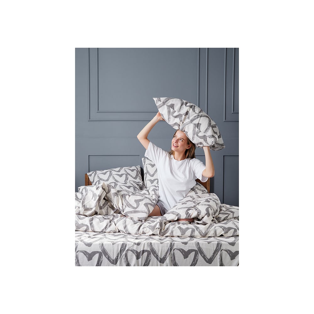 Изображение товара Набор наволочек Guten Morgen бязь 50x70 см 2 шт сердечный стиль