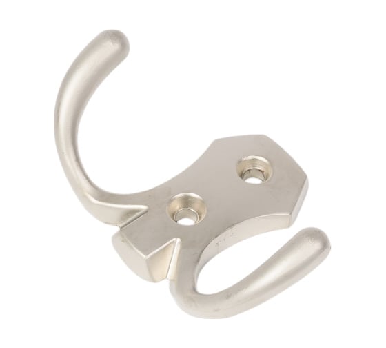 Изображение товара Крючок Tech-Krep/Zitar 2405 2-х рожковый, сатин 1 шт - пакет 129918