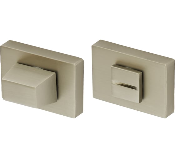 Изображение товара Поворотная кнопка Doorlock DL TK06/P/WC Phantom MBSN матовый никель, прямоугольная розетка, шток 6 мм 73288