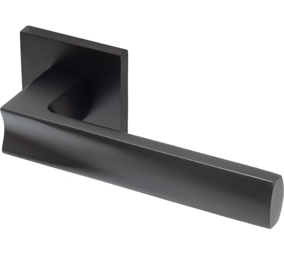 Изображение товара Ручка Doorlock DL Bark A45S Slim Black черная, квадратная розетка, толщина двери 35-55 мм 73250