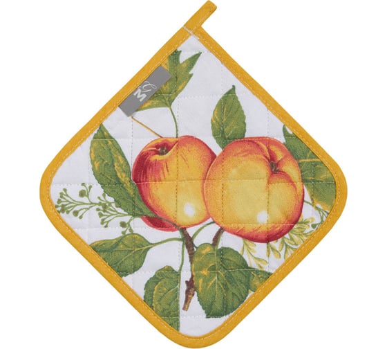 Изображение товара Прихватка Guten Morgen рогожка, Яблоневый цвет, наб., 20x20 см ПР-яблцв-20-20